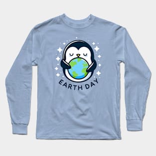 Earth Day Penguin Long Sleeve T-Shirt